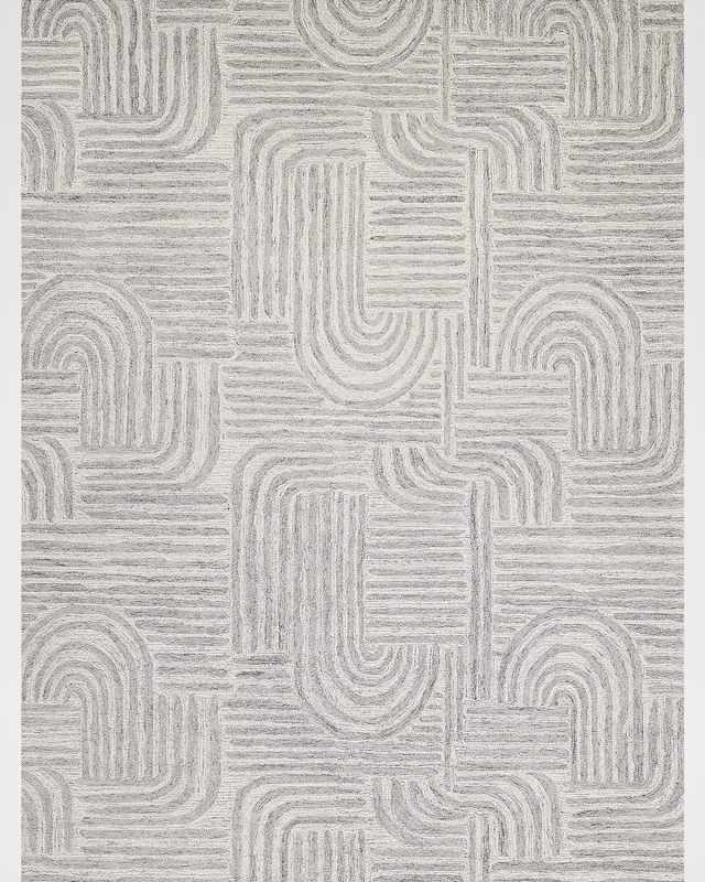 Juno Hand-Tufted Gray/Ivory Rug, 12' x 15'